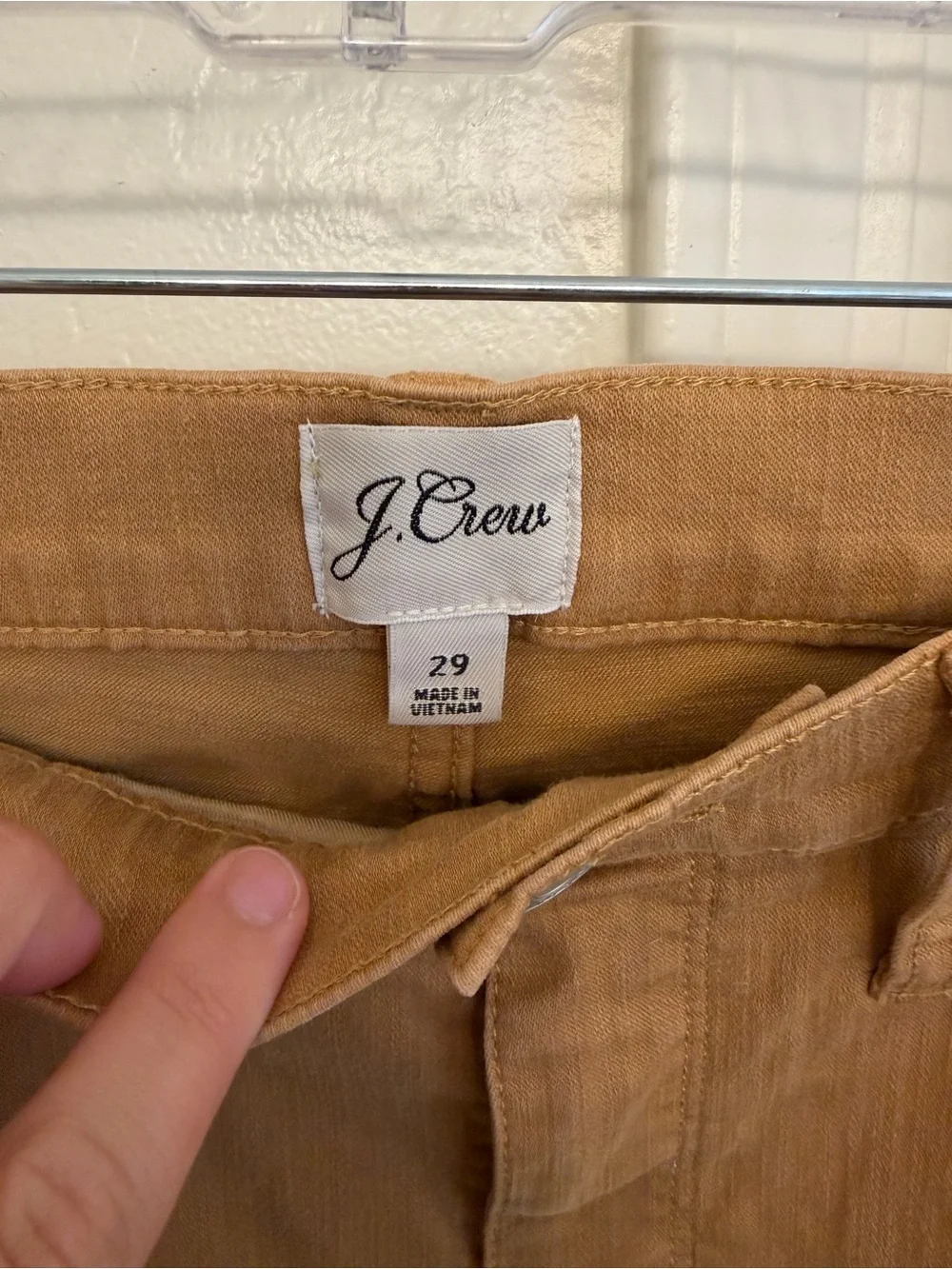 J. Crew 9” Billie Demi-Boot Crop Pants Camel Brown Women’s Size 29